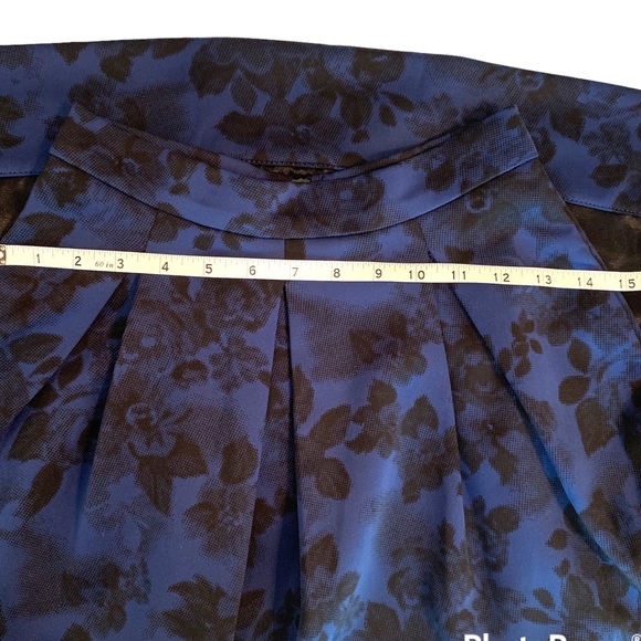 Aqua midi ball skirt. Black and Blue. Size : XS - Picture 10 of 13